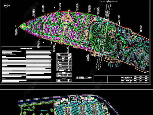 樓盤園林設計園林規劃園林鳥瞰圖平面圖下載