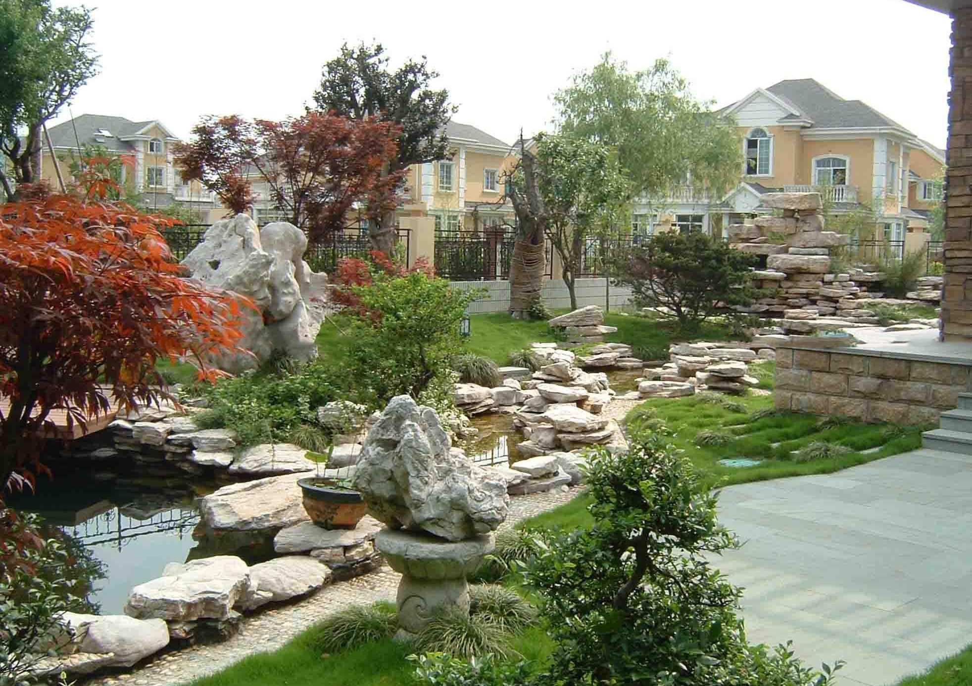 別墅庭院綠化設計效果圖